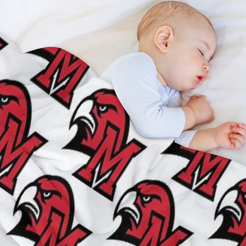 Miami University Oxford Oh Durable Throw Blanket