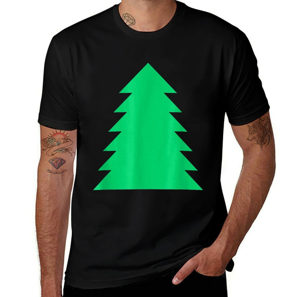 Green Natural Pine Tree Christmas Tree  Vintage-inspired T-Shirt