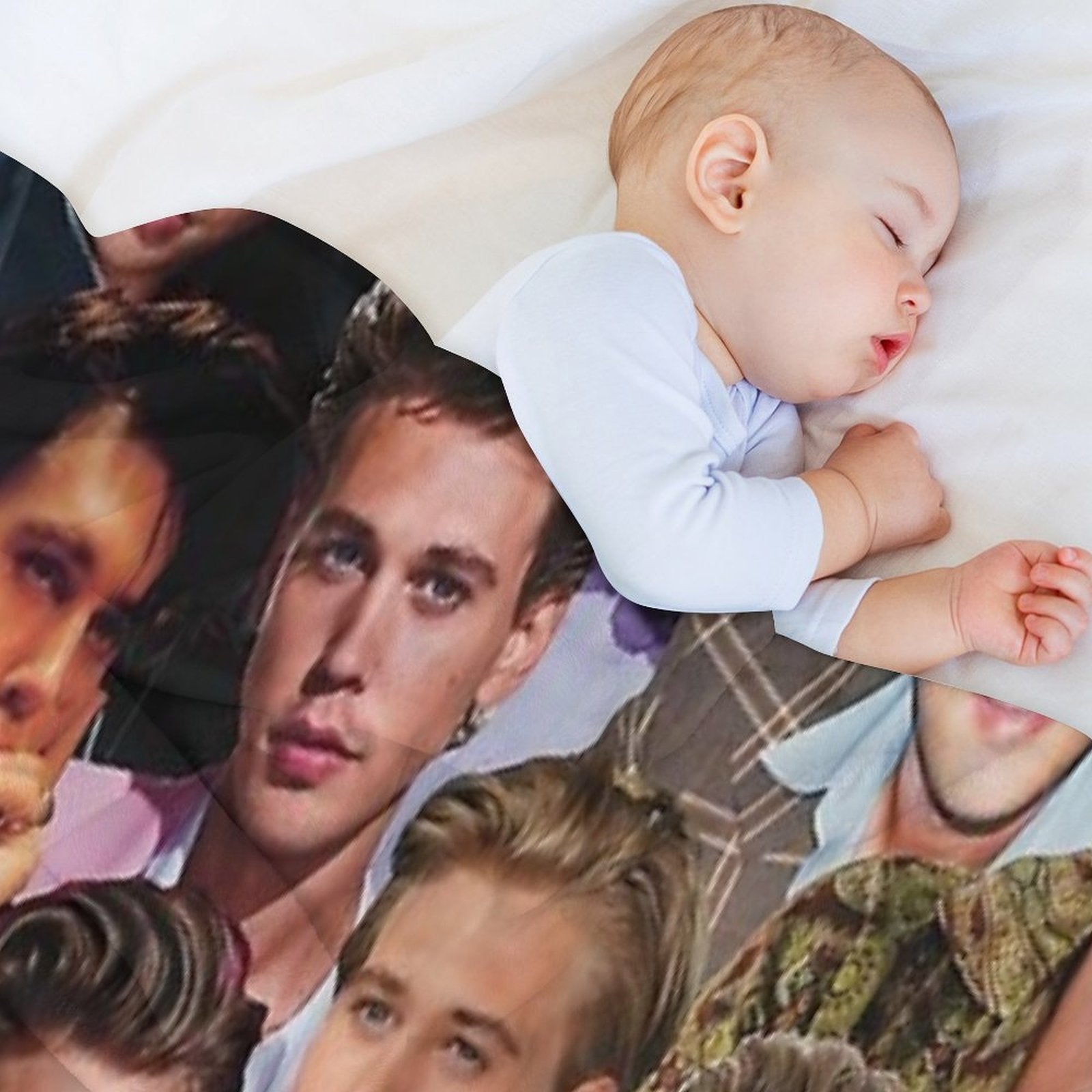Austin Butler Photo Collage Premium Throw Blanket