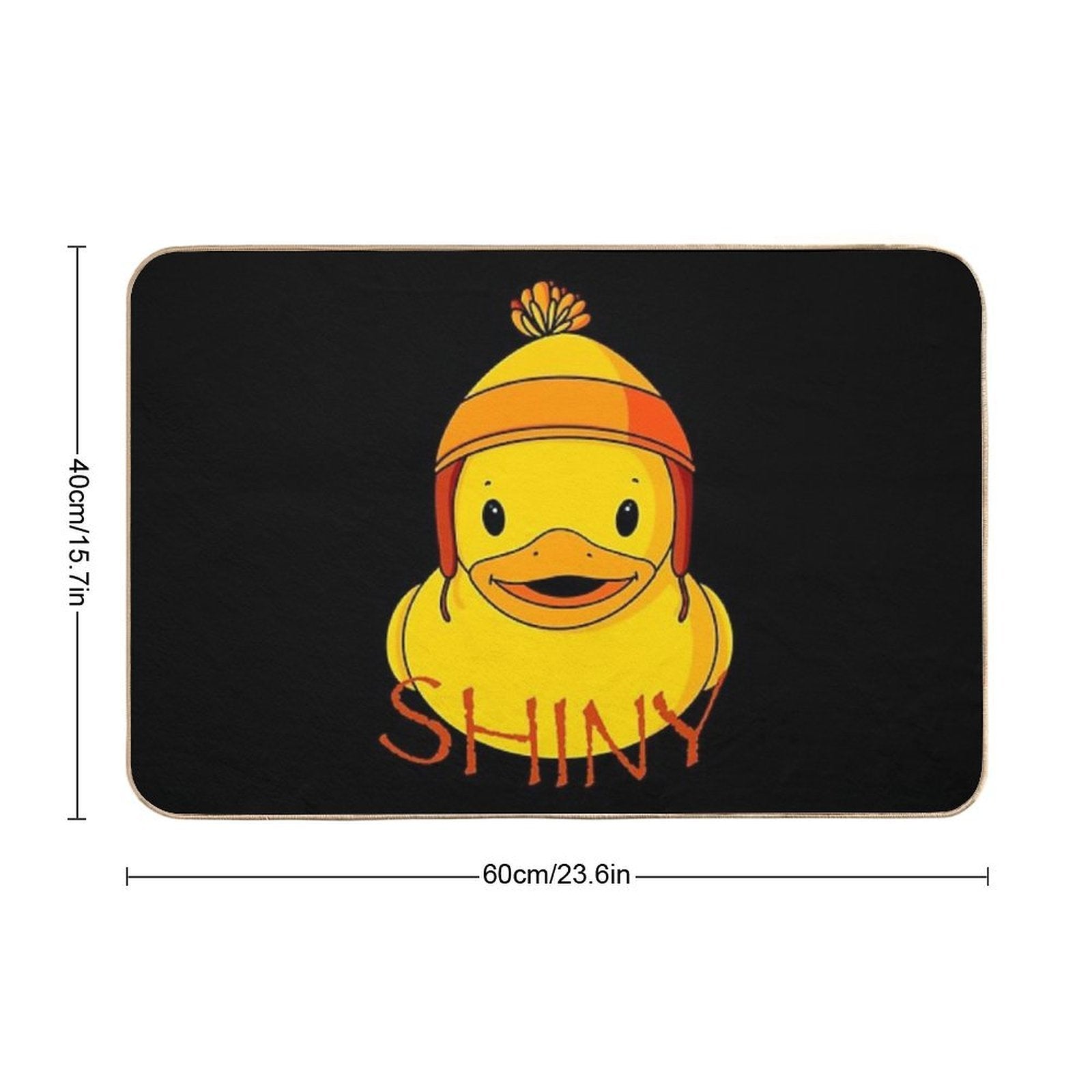 Shiny Rubber Duck  High-Traffic Bath Mat