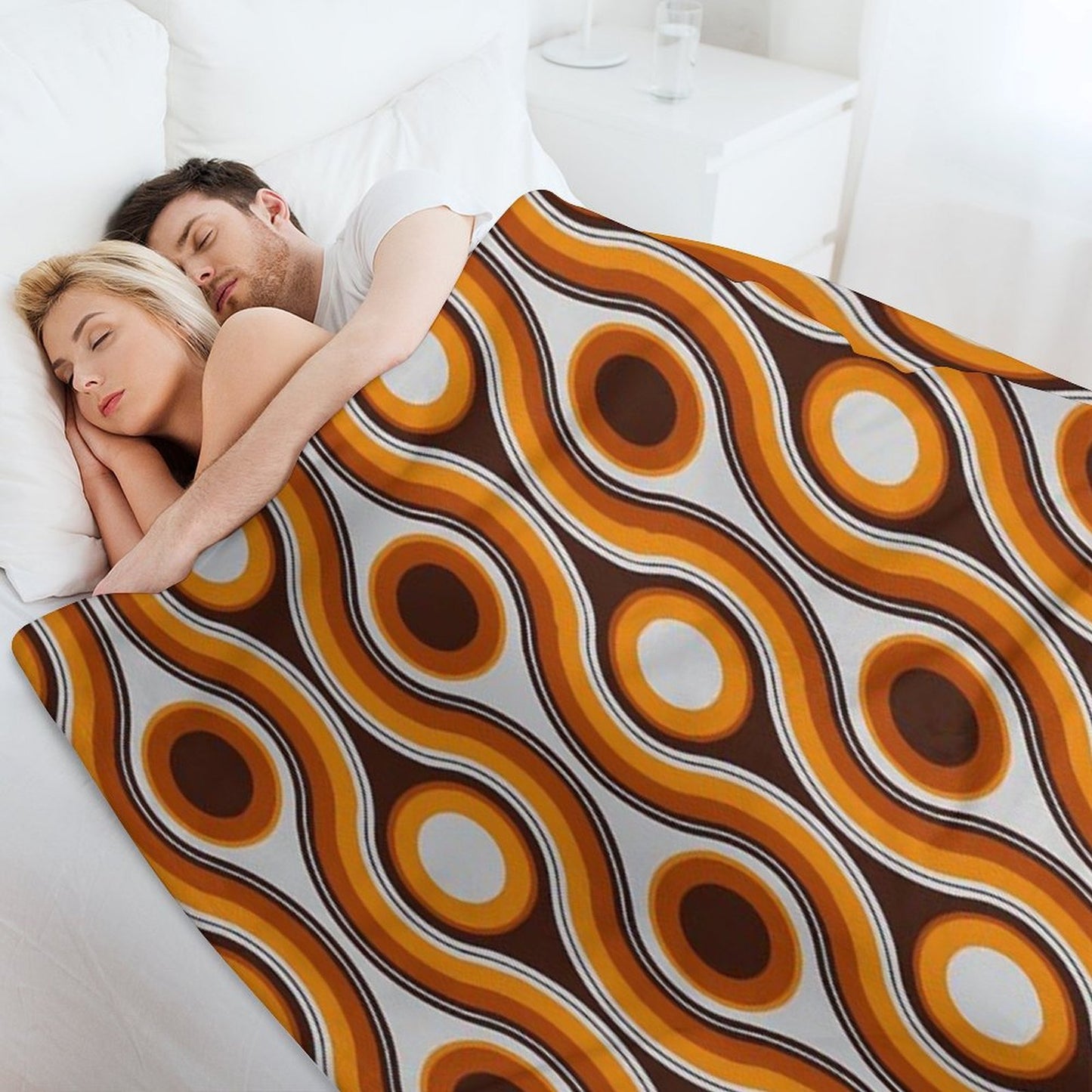 Older Patterns ~ Bridges 70s Premium Throw Blanket
