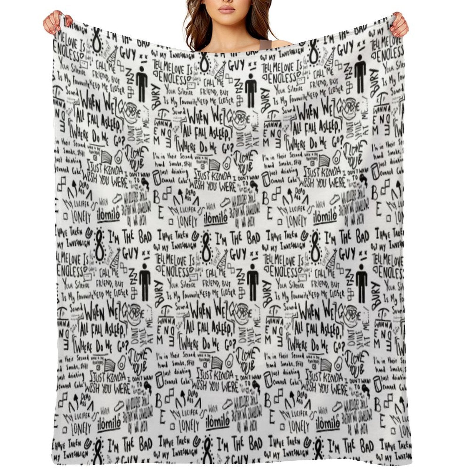 Billie Eilish Machine-washable Throw Blanket