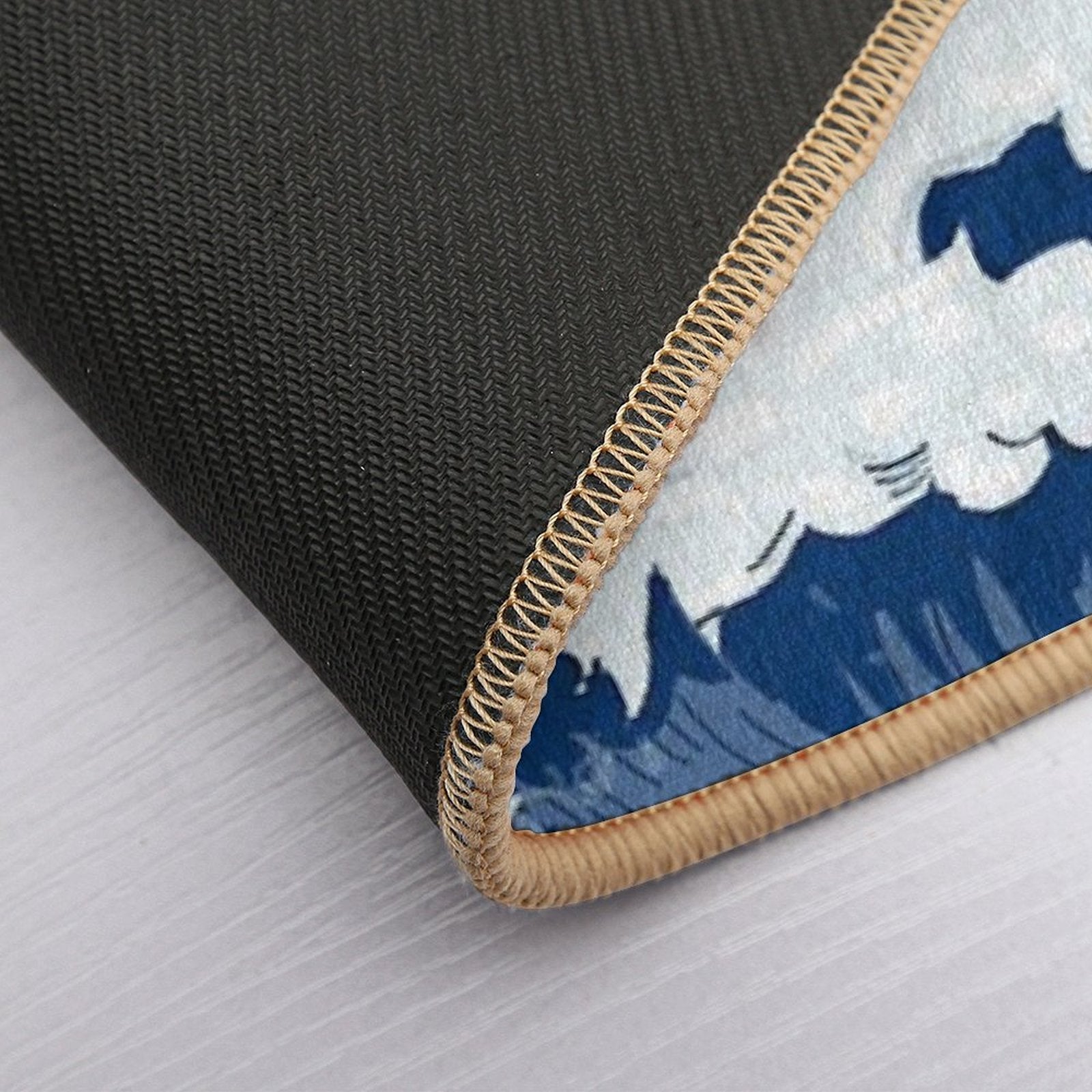Ocean Waves  Dirt-Trapping Bath Mat