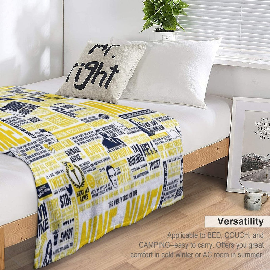 Wise Words of The Nine-Nine (Variant) Wrinkle-free Throw Blanket