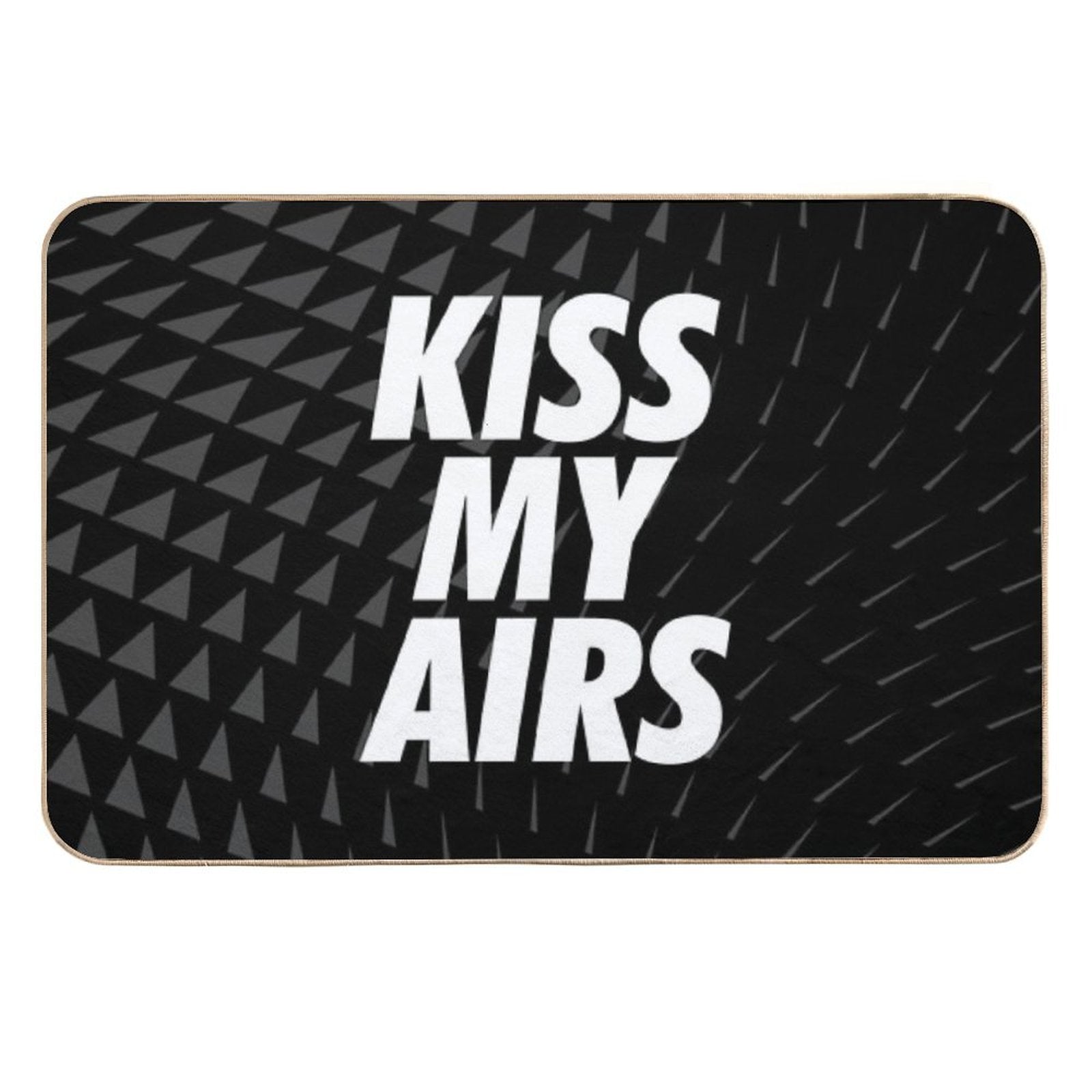 Kiss My Airs Sneaker Head Hype Black & White  Rapid-Drying Bath Mat