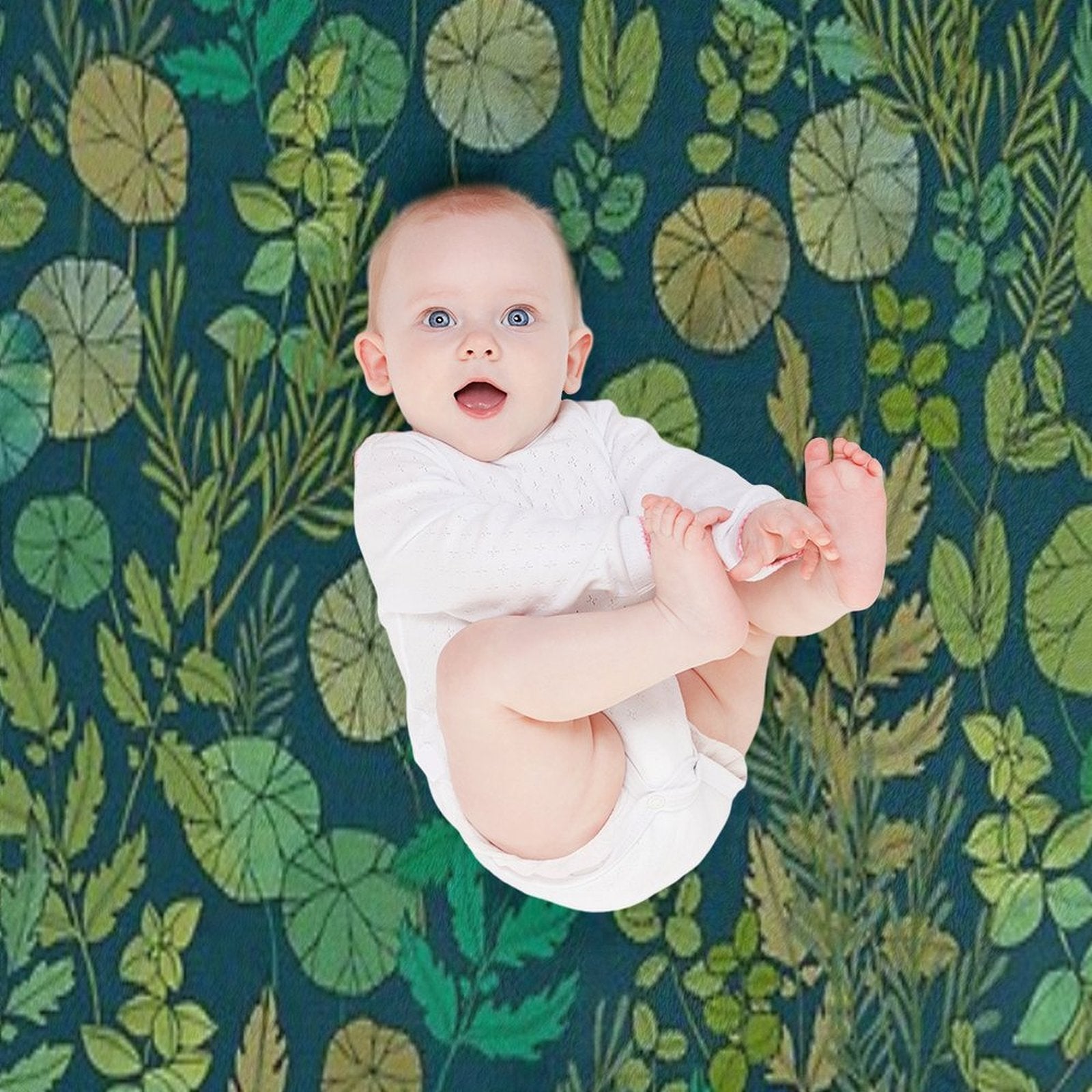 Growing A Garden Green Nature Lightweight Throw Blanket