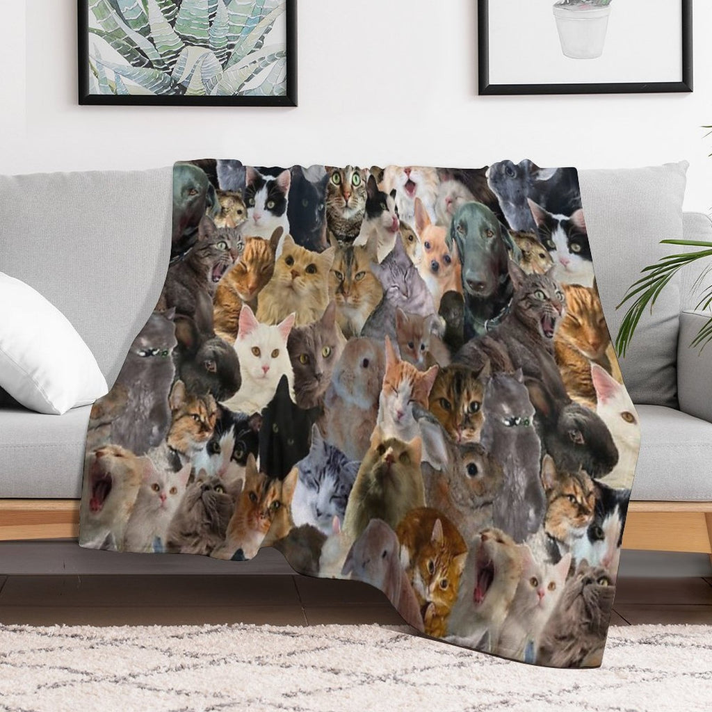Adorable Pattern Multi-functional Throw Blanket