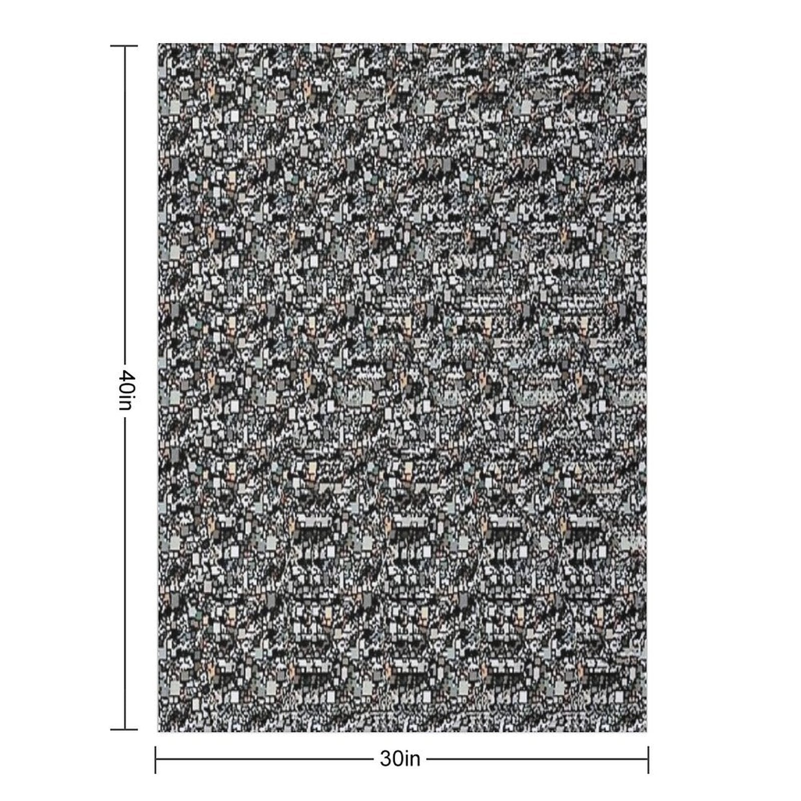 Hammer And Nail Stereogram Versatility Throw Blanket