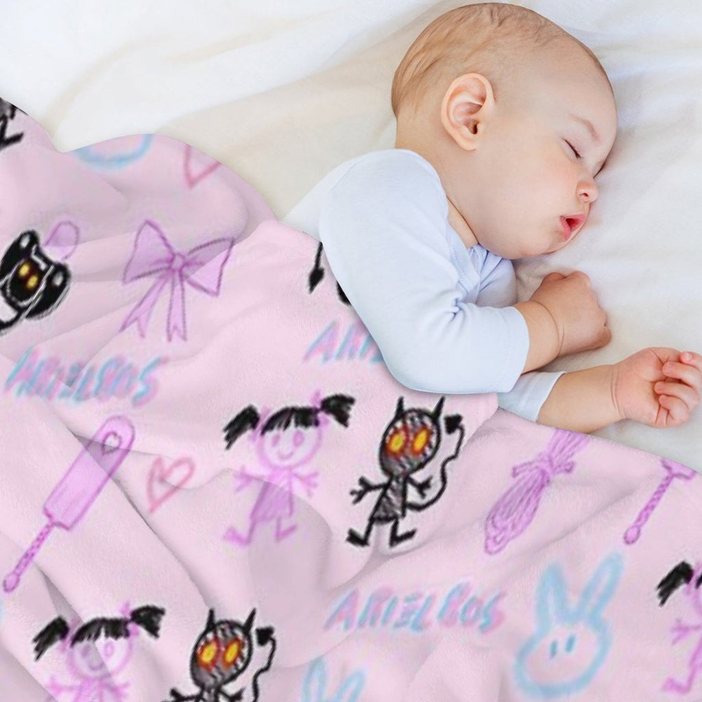 DD & LG Pink Travel-friendly Throw Blanket