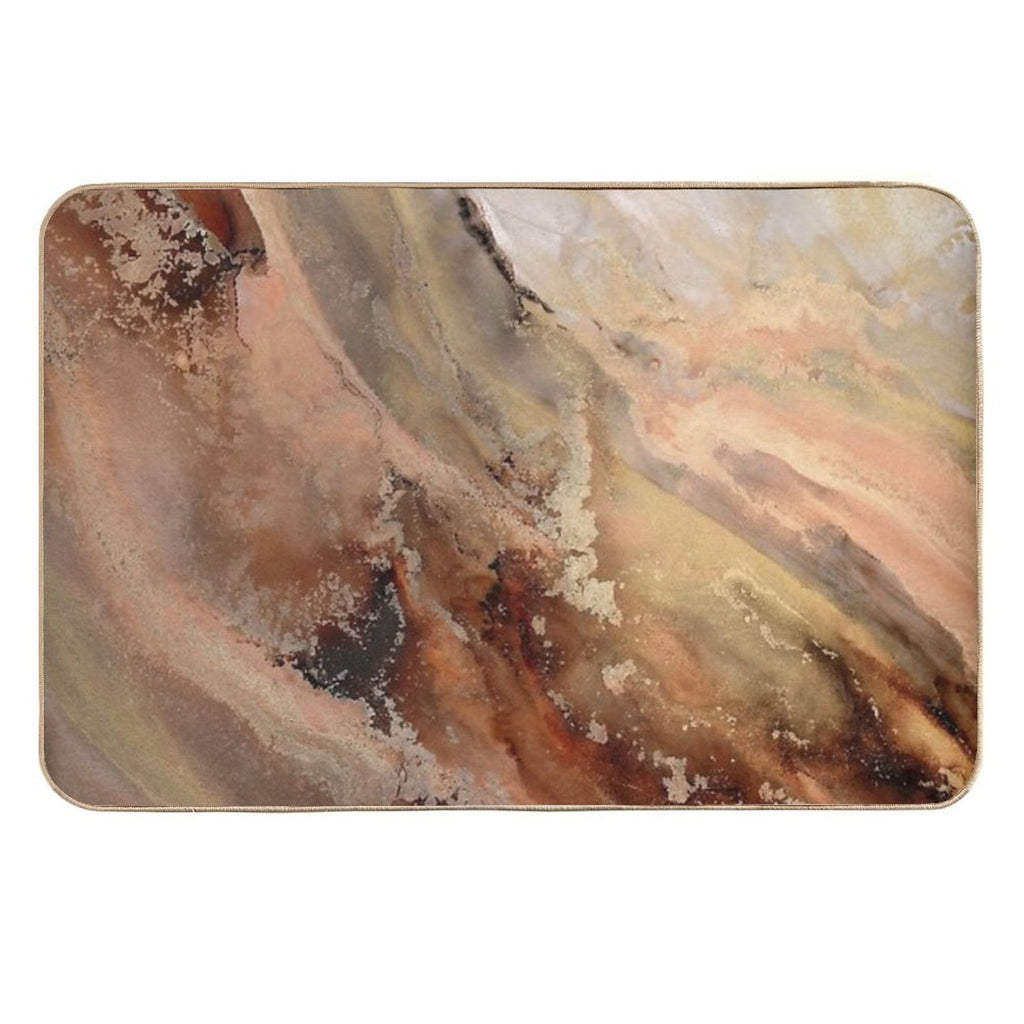 Abstract Autumn, Brown, Gold And Orange, Warm Colours, Abstract Art  Anti-Trip Bath Mat