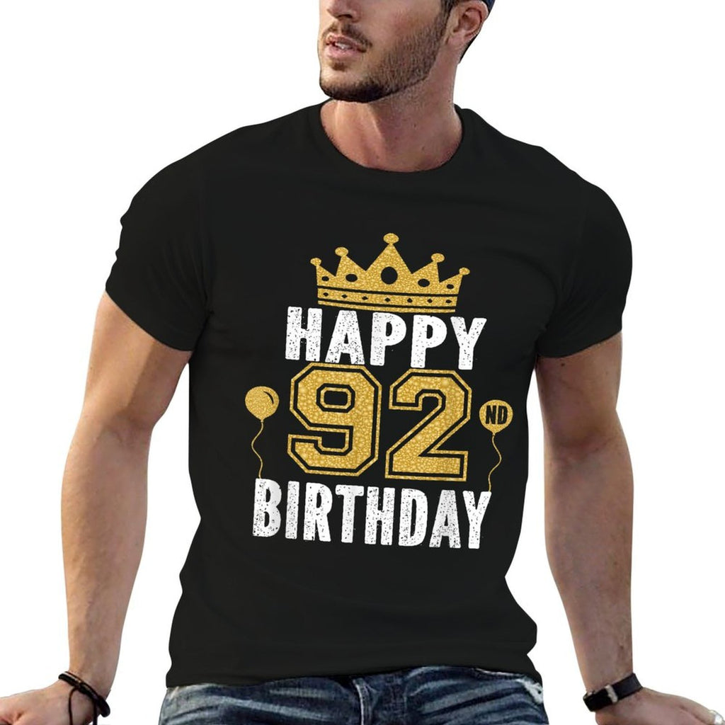 Happy 92nd Birthday Idea For 92 Years Old Man And Woman  Classic T-Shirt