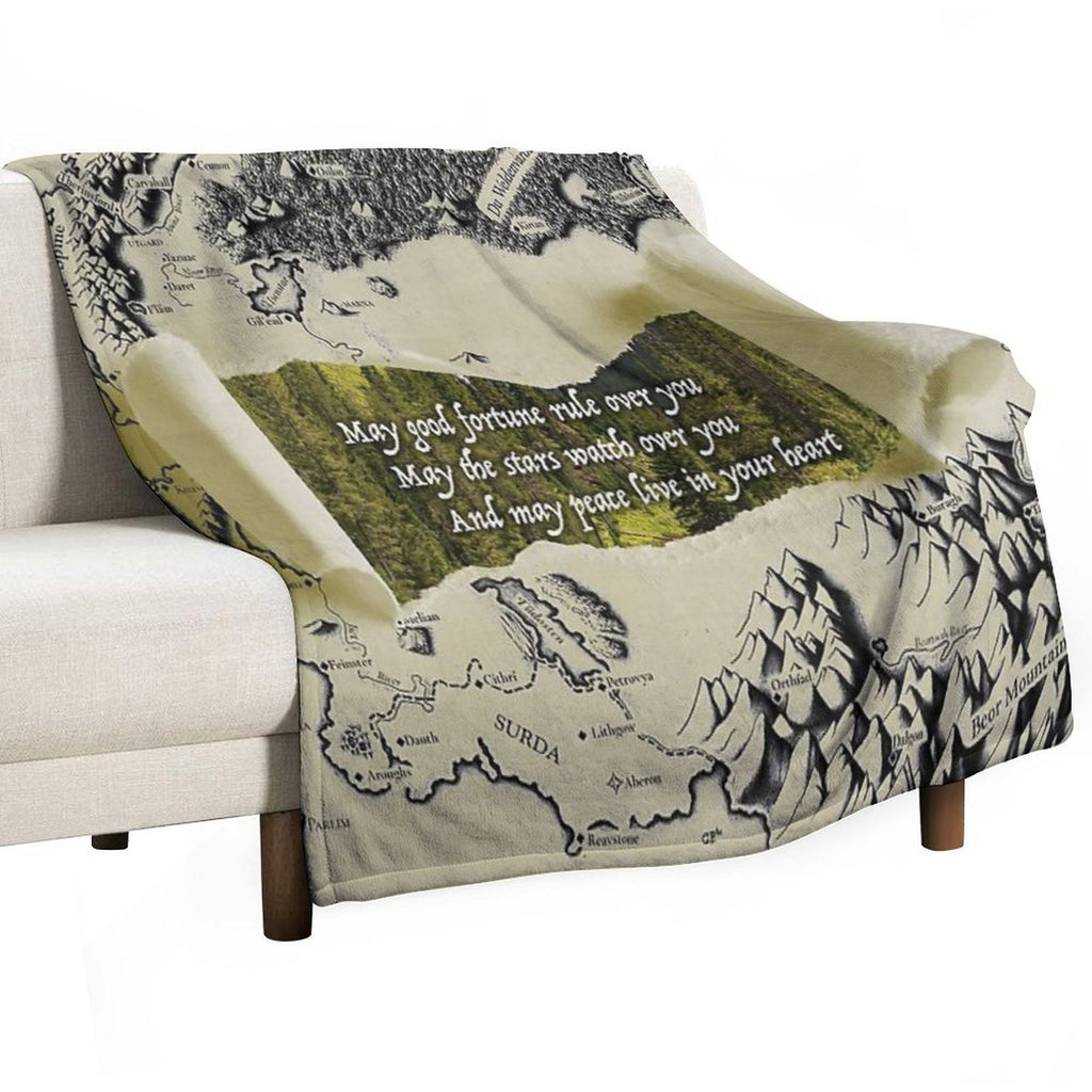 Eragon Elvish Greeting Quick-dry Throw Blanket