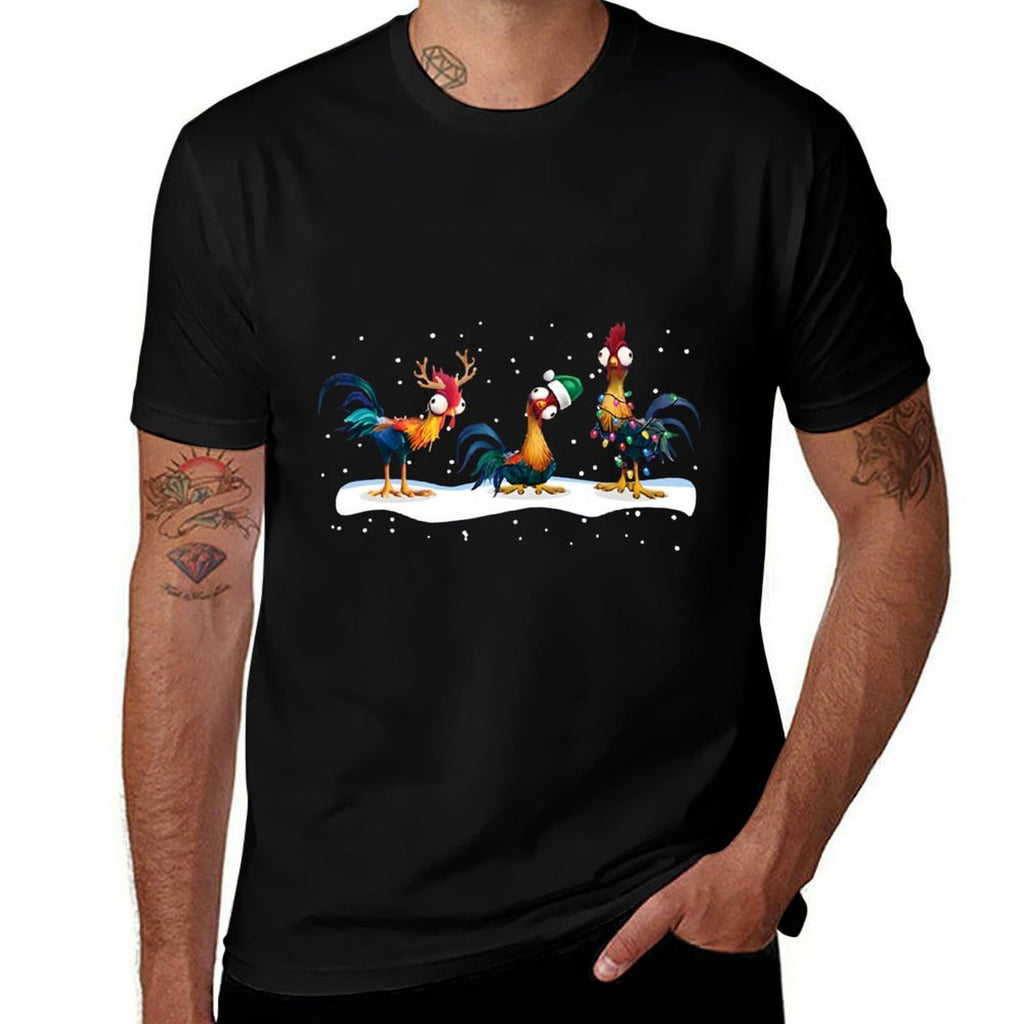 Hei Hei Chicken Christmas  Easy-care T-Shirt