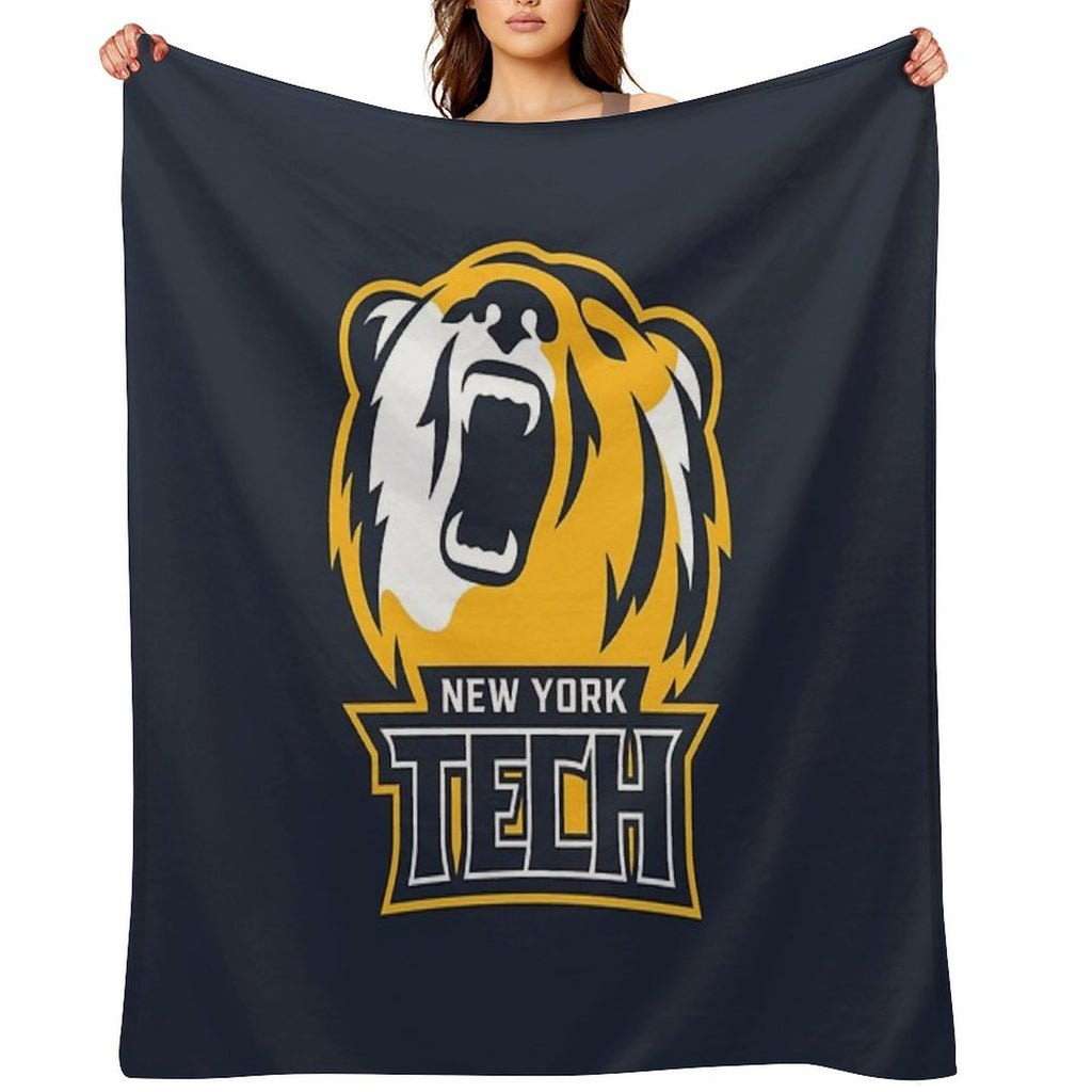 NYIT Bears Plush Throw Blanket