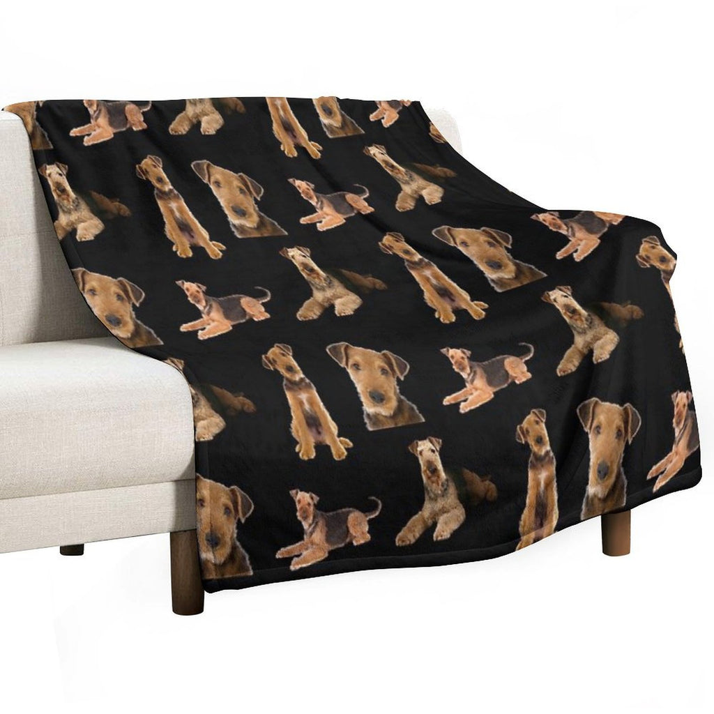 Airedale Terrier All-season Throw Blanket