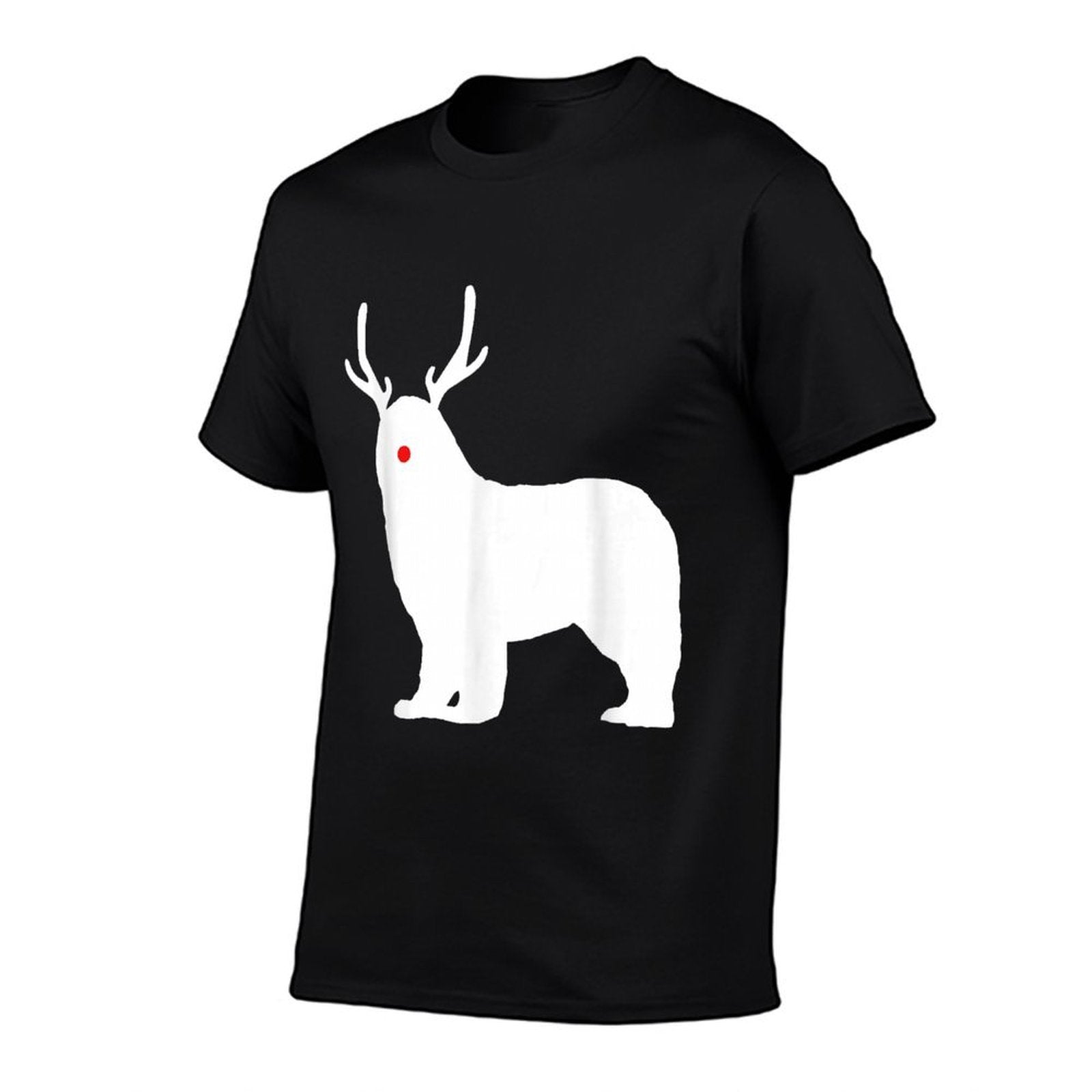 Christmas Newfoundland Reindeer Newfie Dog  High-quality Stitching T-Shirt