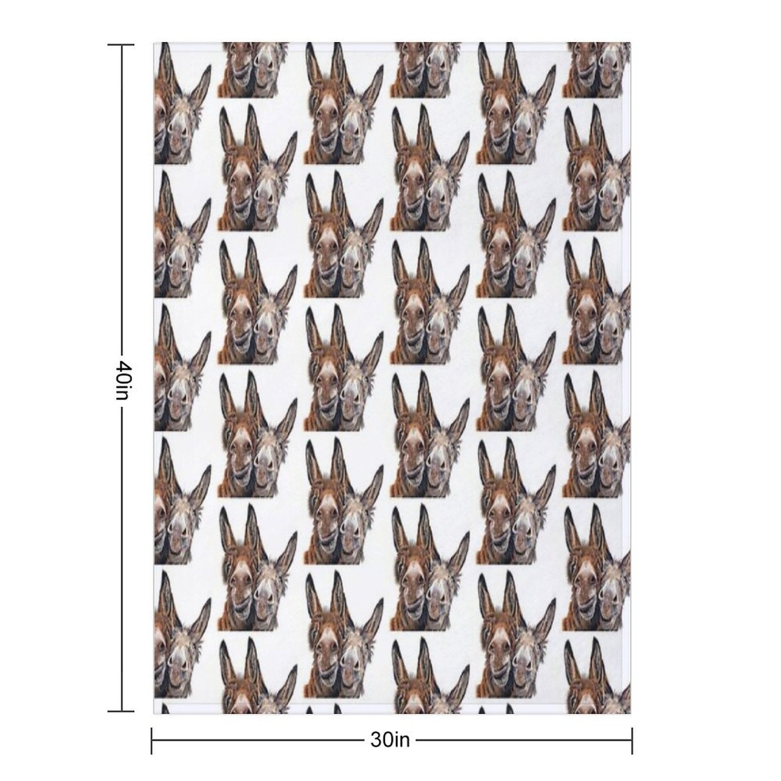 Donkeys - Hee Haw All-season Throw Blanket