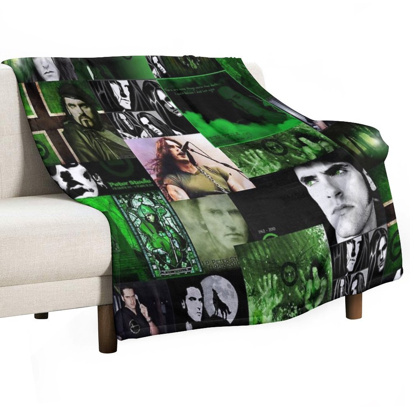 Peter Steele Abstract Collage Comfort Throw Blanket