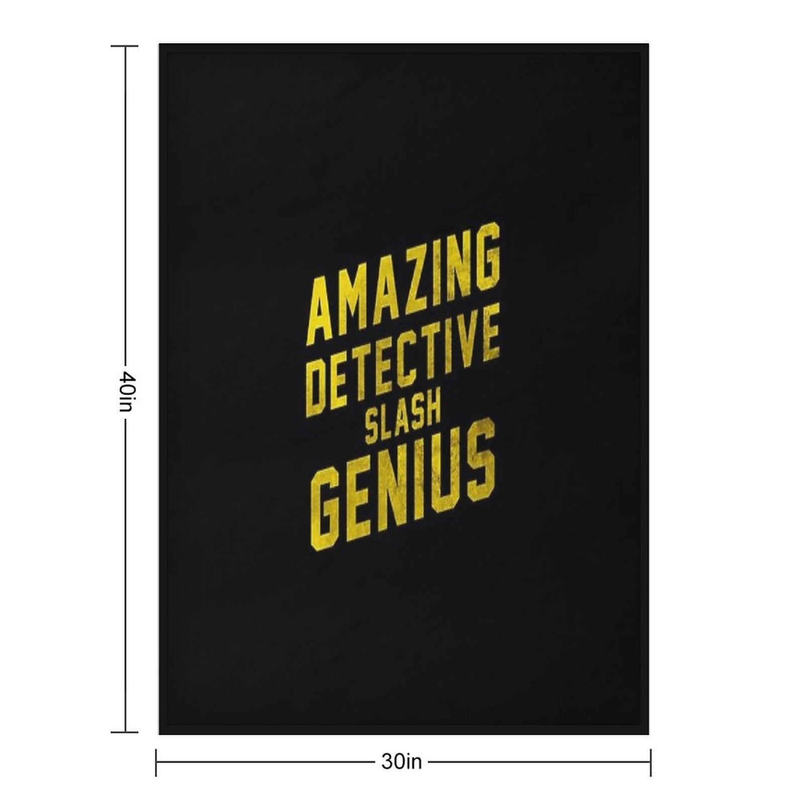 AMAZING DETECTIVE SLASH GENIUS Machine-washable Throw Blanket