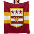 Washington D.C. Commander Football Easy Care Throw Blanket