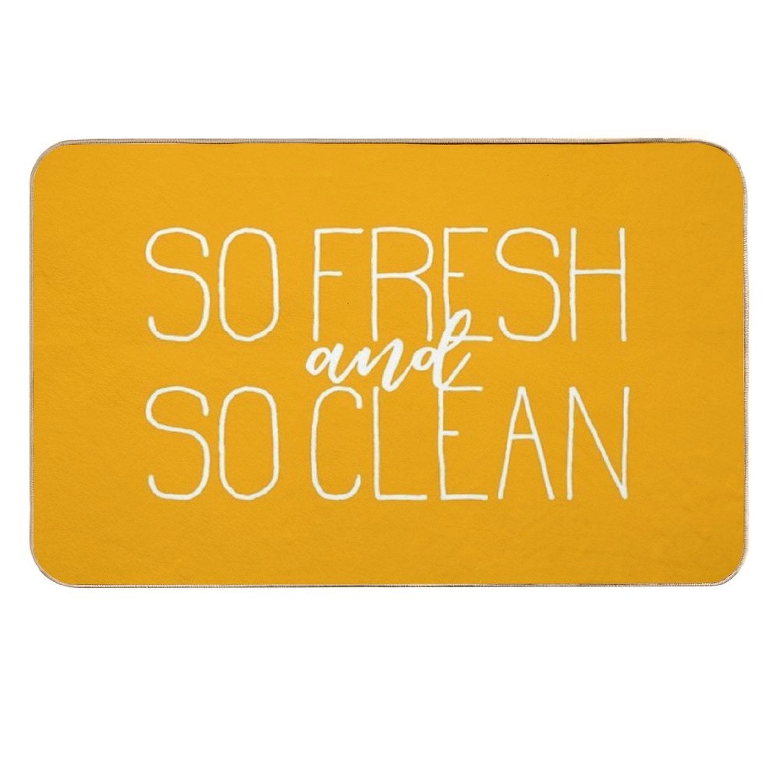 So Fresh And So Clean Yellow  Dirt-Trapping Bath Mat