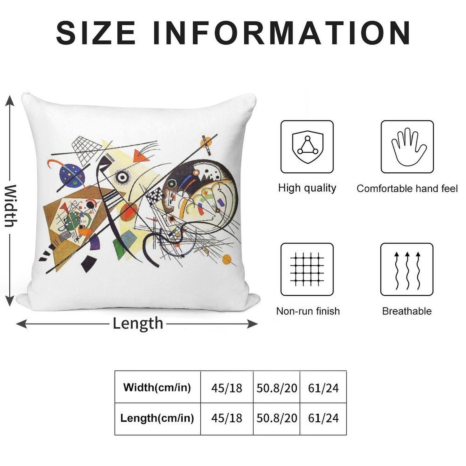 HD. Transverse Line (1923), by Wassily Kandinsky Soft Bedroom Essential Throw Pillow