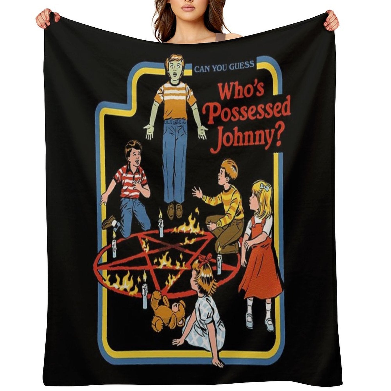 Who's Possessed Johnny Anti-pilling Throw Blanket