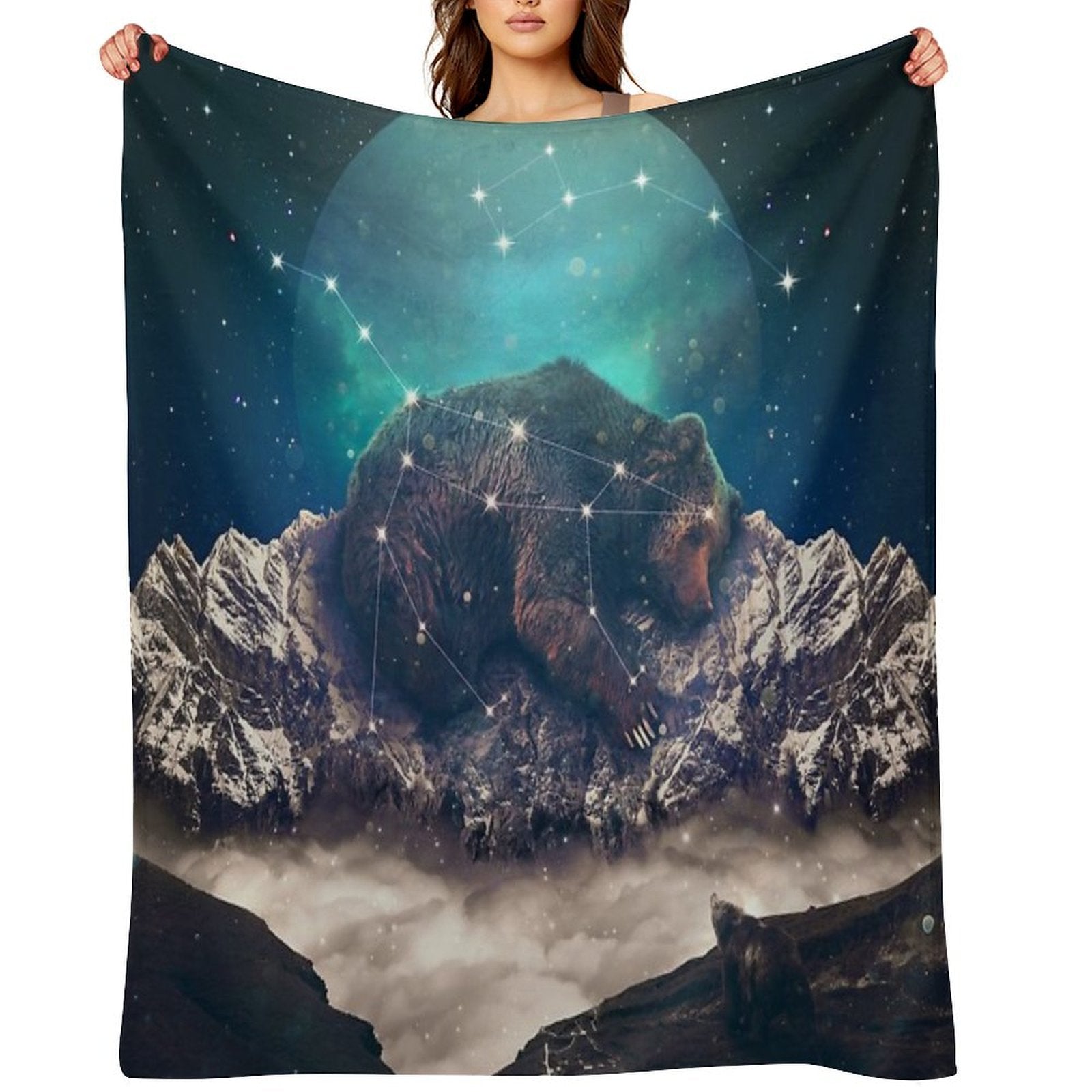 Under The Stars  Ursa Major Versatility Throw Blanket