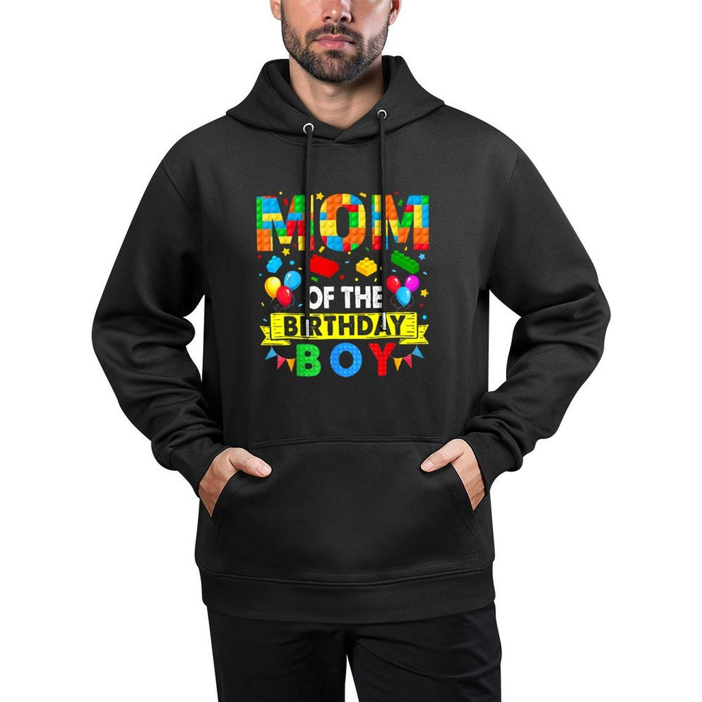 Mom Of The Birthday Boy Master Builder Blocks Toy Building Durable Construction Hoodie