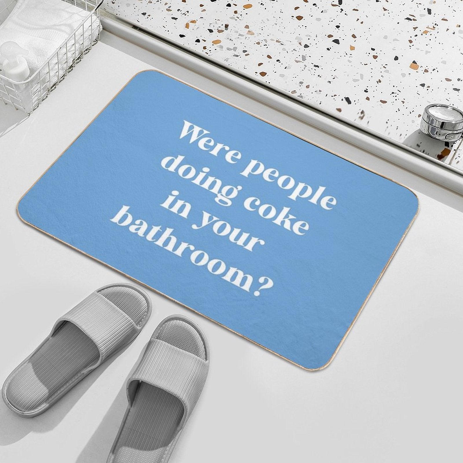 RHOBH - Were People Doing Coke in Your Bathroom  Pet-Safe Bath Mat