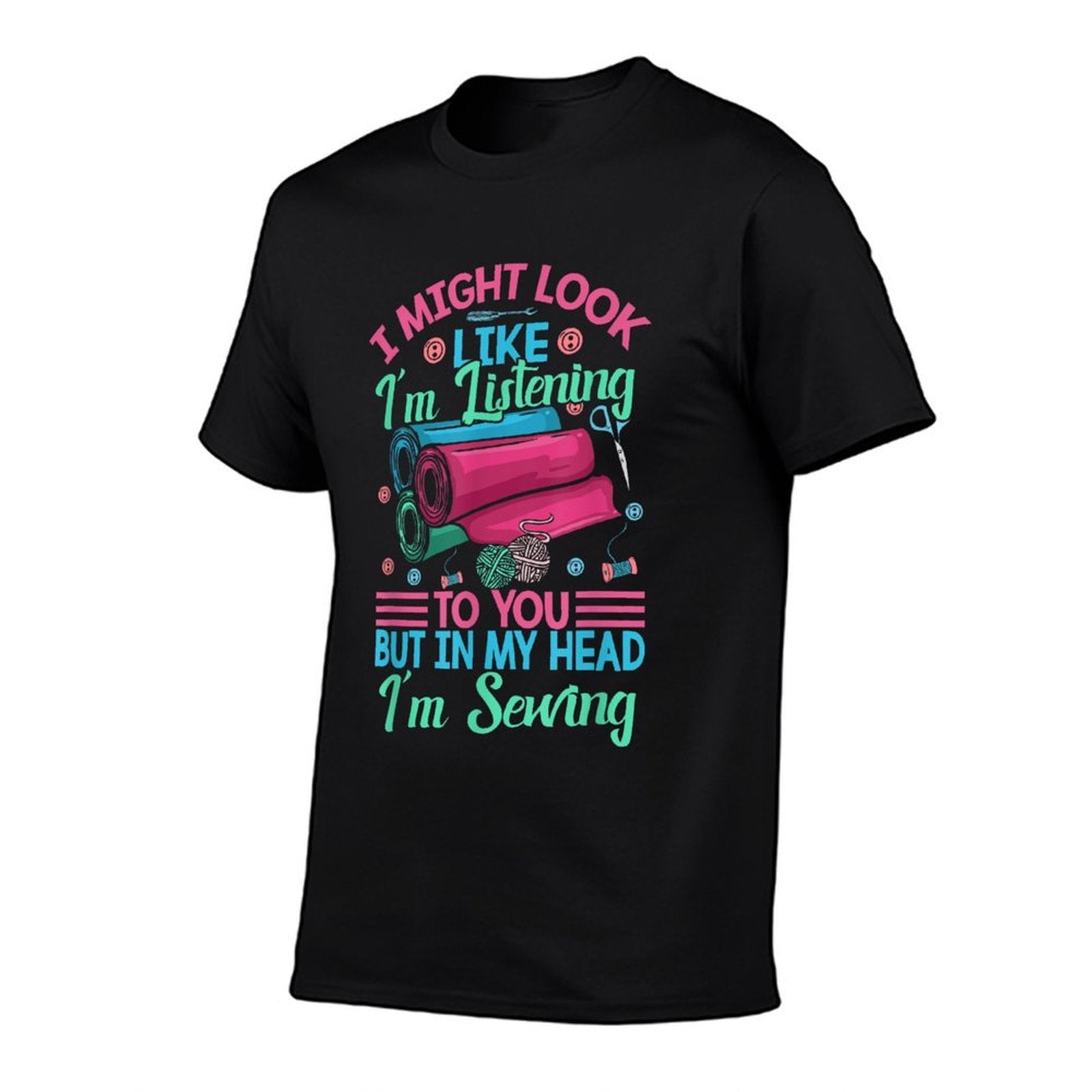 Quilting Yarn Graphic Design Seamstress Sewing Themed  Trendy Pattern T-Shirt