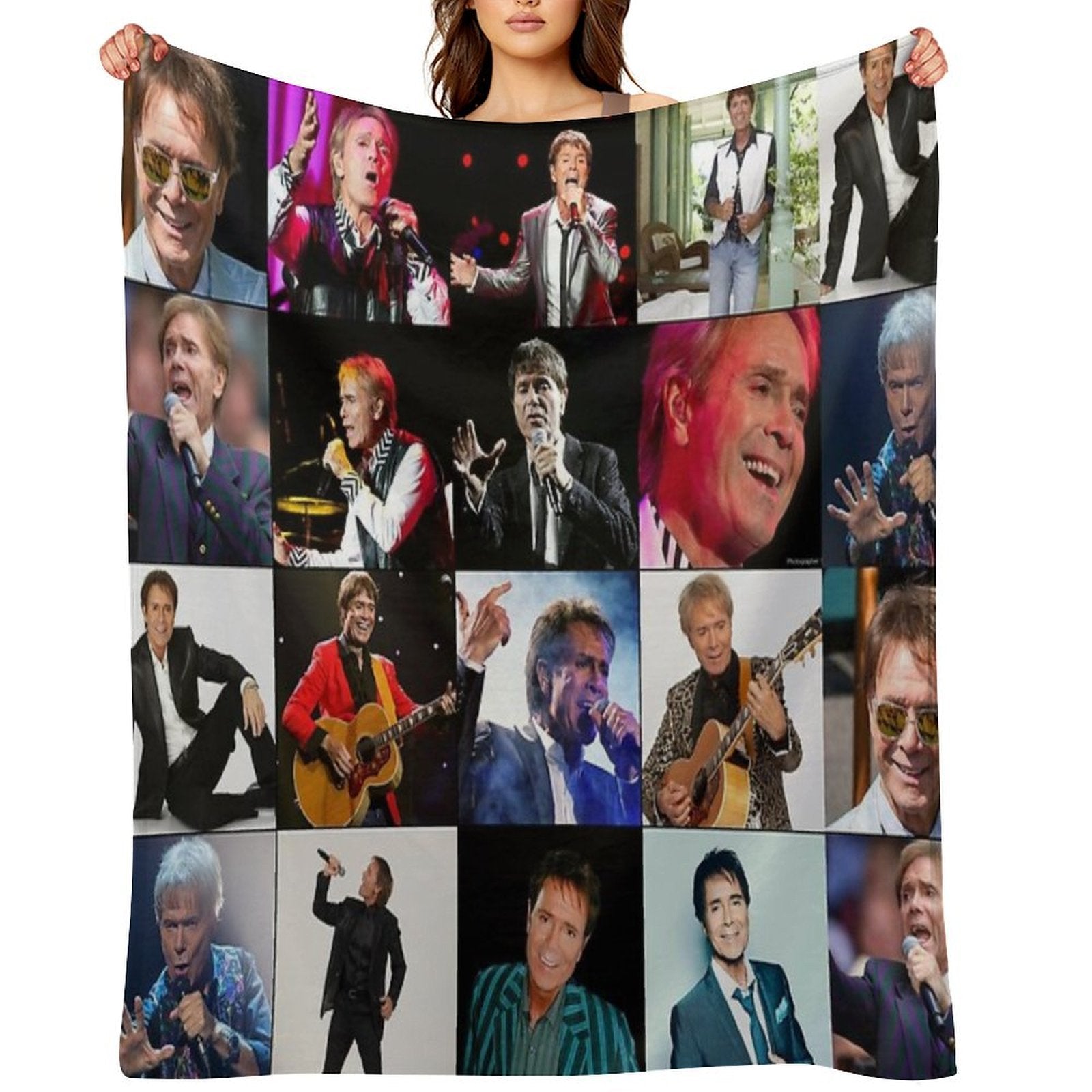 Cliff Richard Photo Collage Comfort Throw Blanket