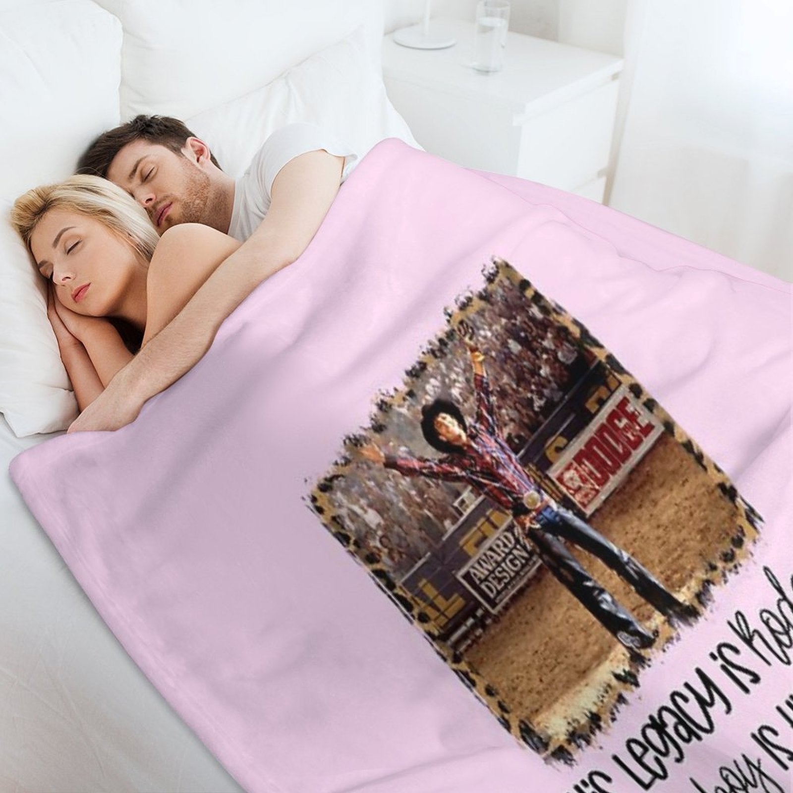 His Legacy Is Rodeo And Cowboy Is His Name Waitin on Lane Funny Cute 8 Seconds Cowboy Cowgirl Rodeo Bull Rider Riding Frost Movi Lightweight Throw Blanket
