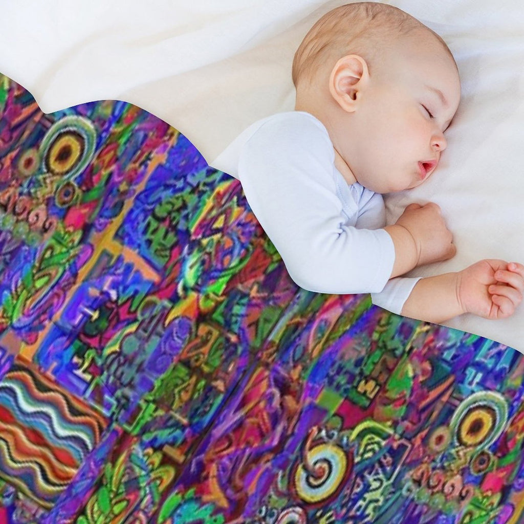 Pop Abstract Velvety-soft Throw Blanket