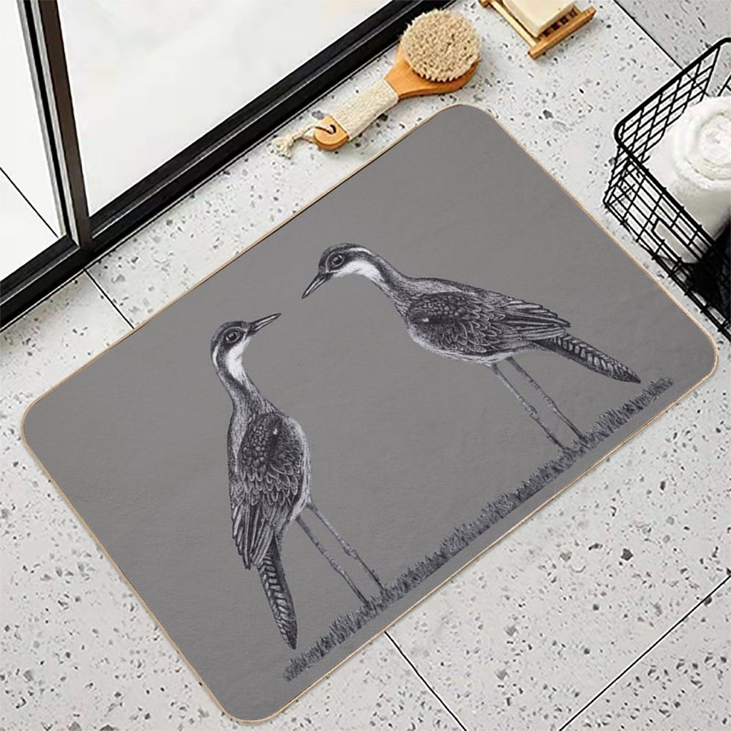 Bush Stone-Curlew  Dirt-Trapping Bath Mat