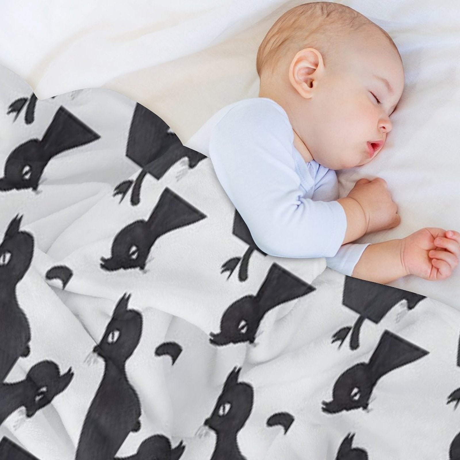BLACK CAT・5 Easy Care Throw Blanket