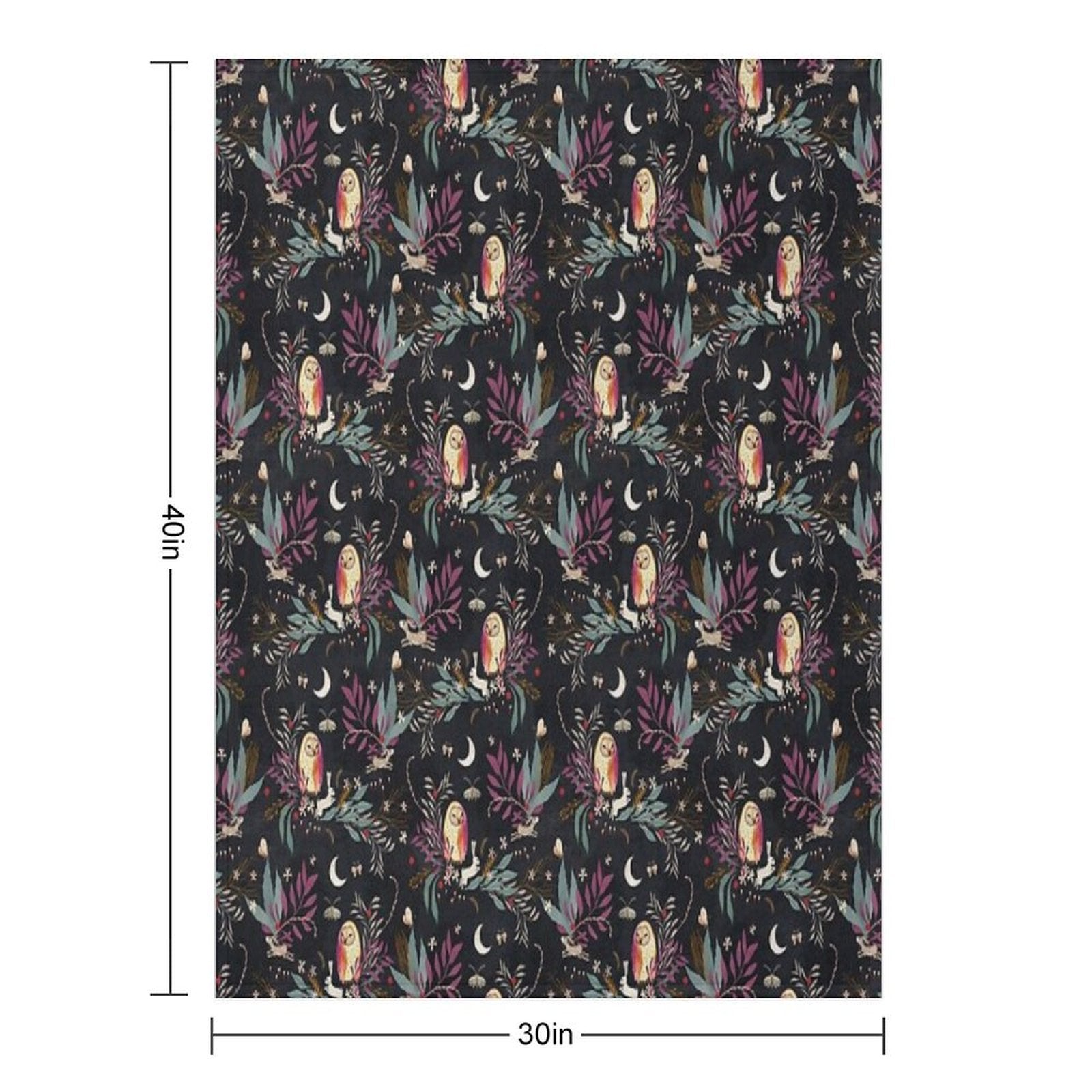 In The Night Garden Eco-conscious Throw Blanket