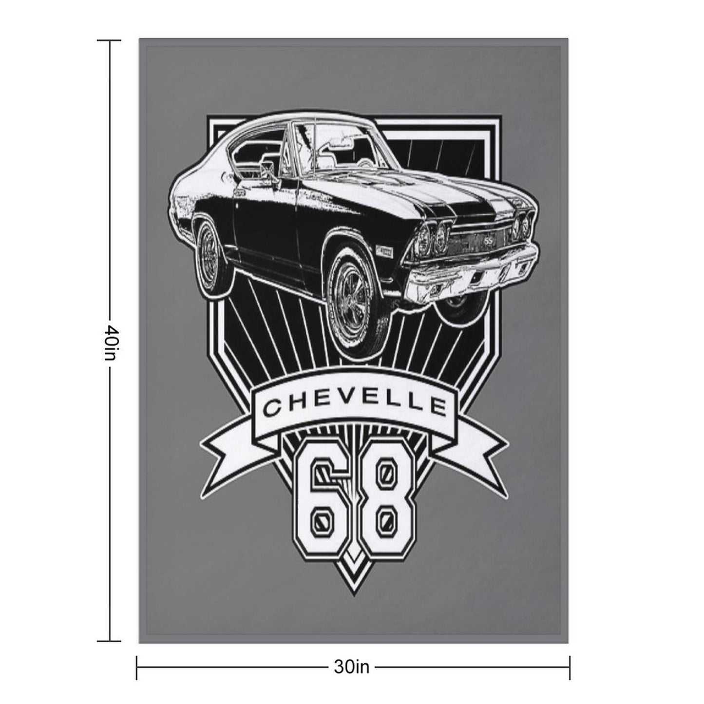 1968 Chevelle Versatility Throw Blanket