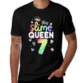 This Slime Queen Is 7 Year Old 7th Birthday For Girls  Breathable T-Shirt
