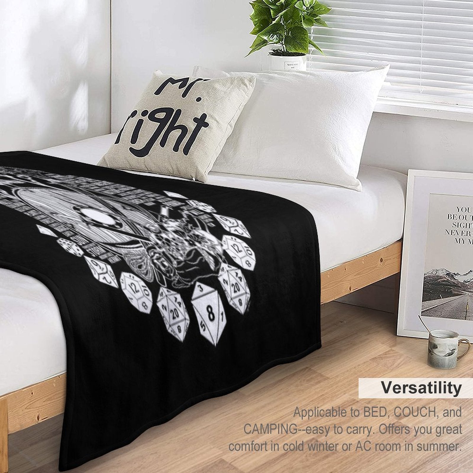 RPG Class Series Druid - White Version Gift-ready Throw Blanket