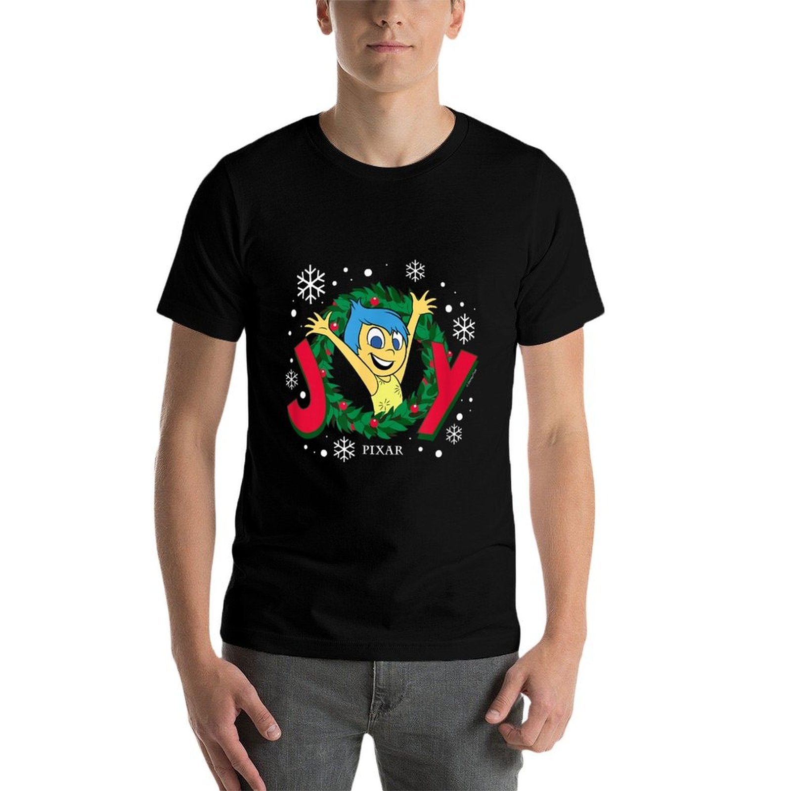 Inside Out 2 - Joy Christmas Wreath  Wrinkle-resistant T-Shirt
