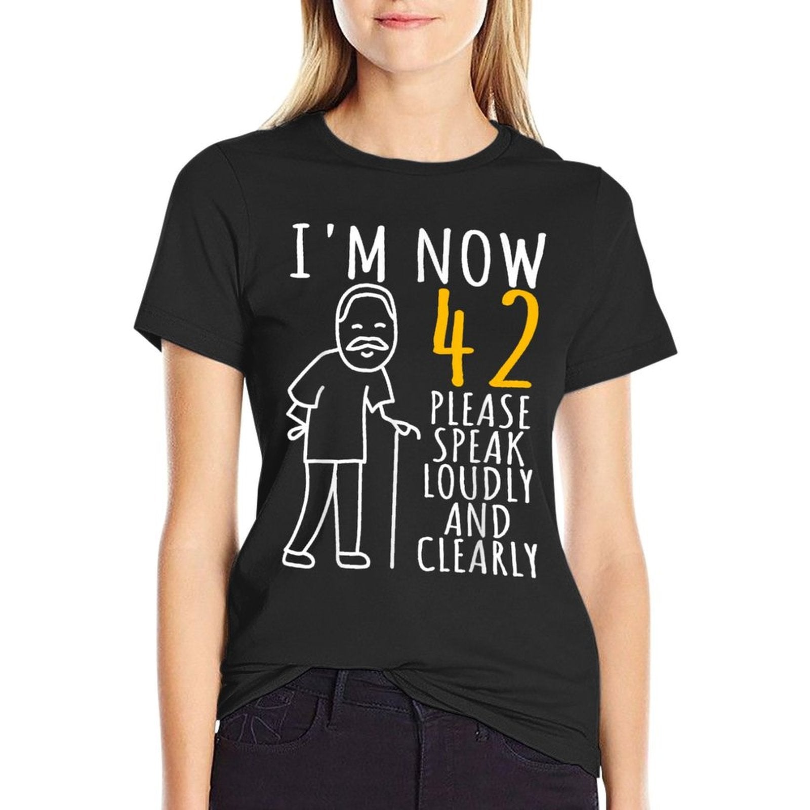42nd Birthday For Him  I'm Now 42 Years Old  Cool BDay  Polyester Blend T-Shirt