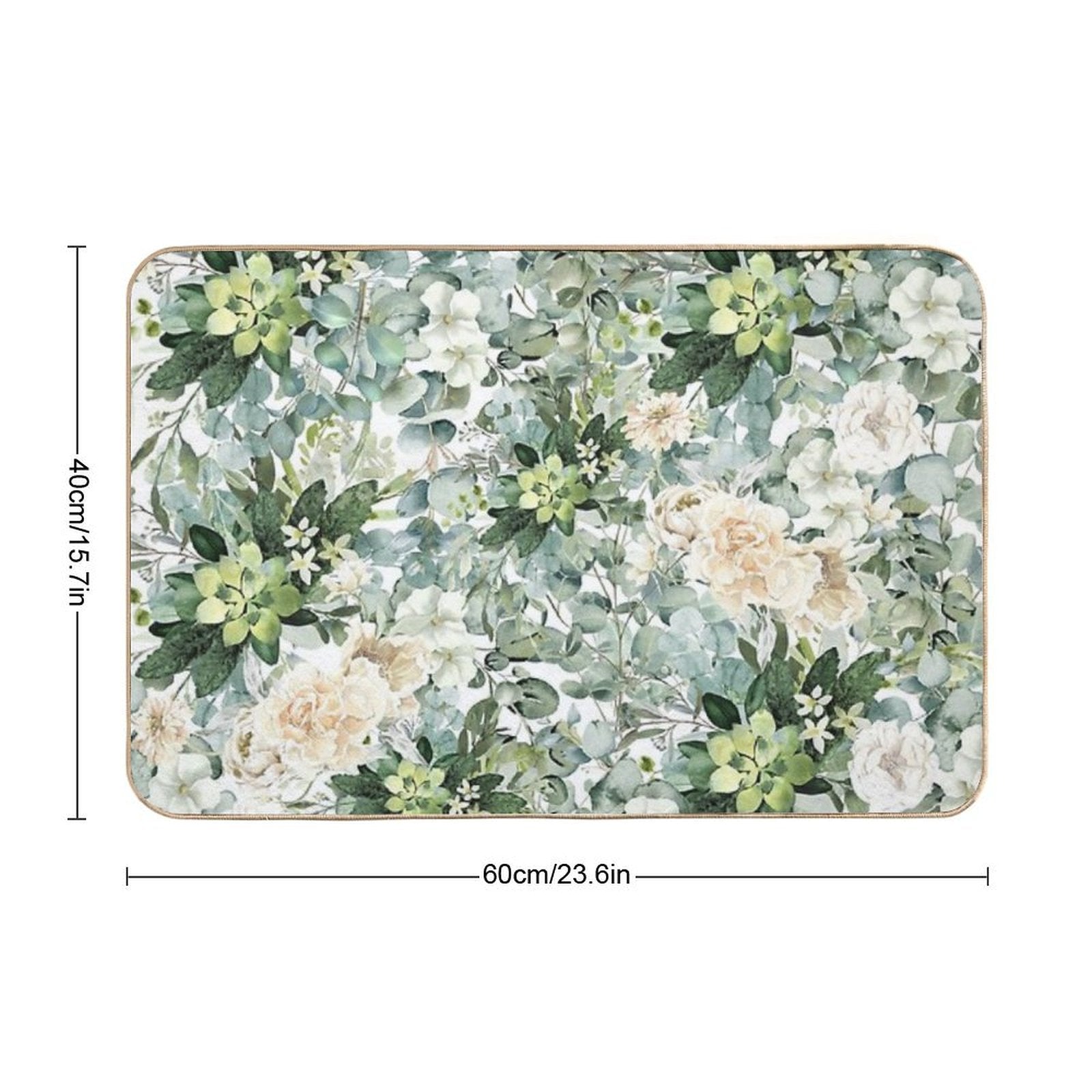 Foliage Burst  Easy To Clean Bath Mat