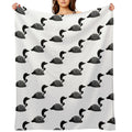 Minnesota Lake Loon Easy Care Throw Blanket