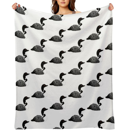 Minnesota Lake Loon Easy Care Throw Blanket