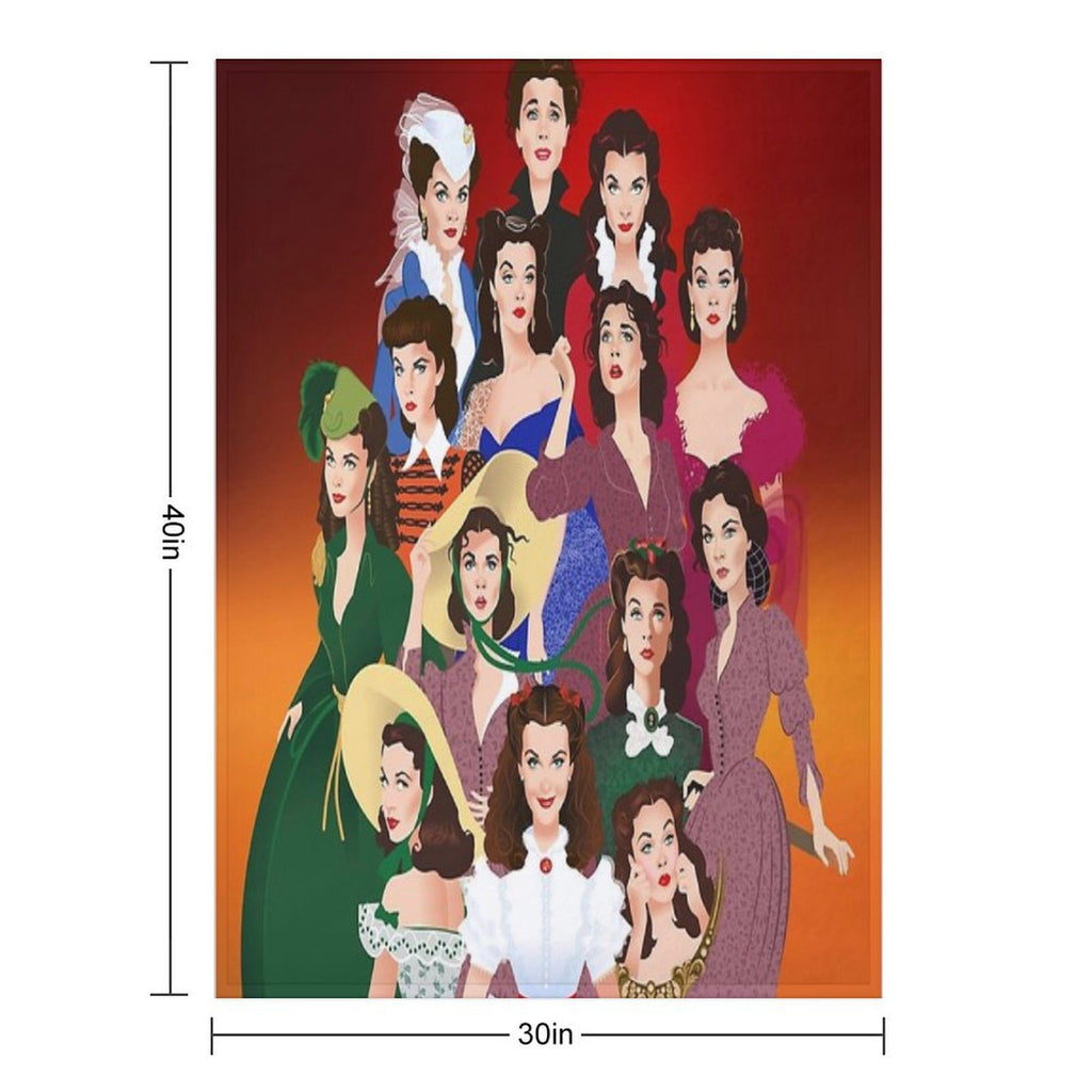 Scarlett O'Hara Compact Throw Blanket