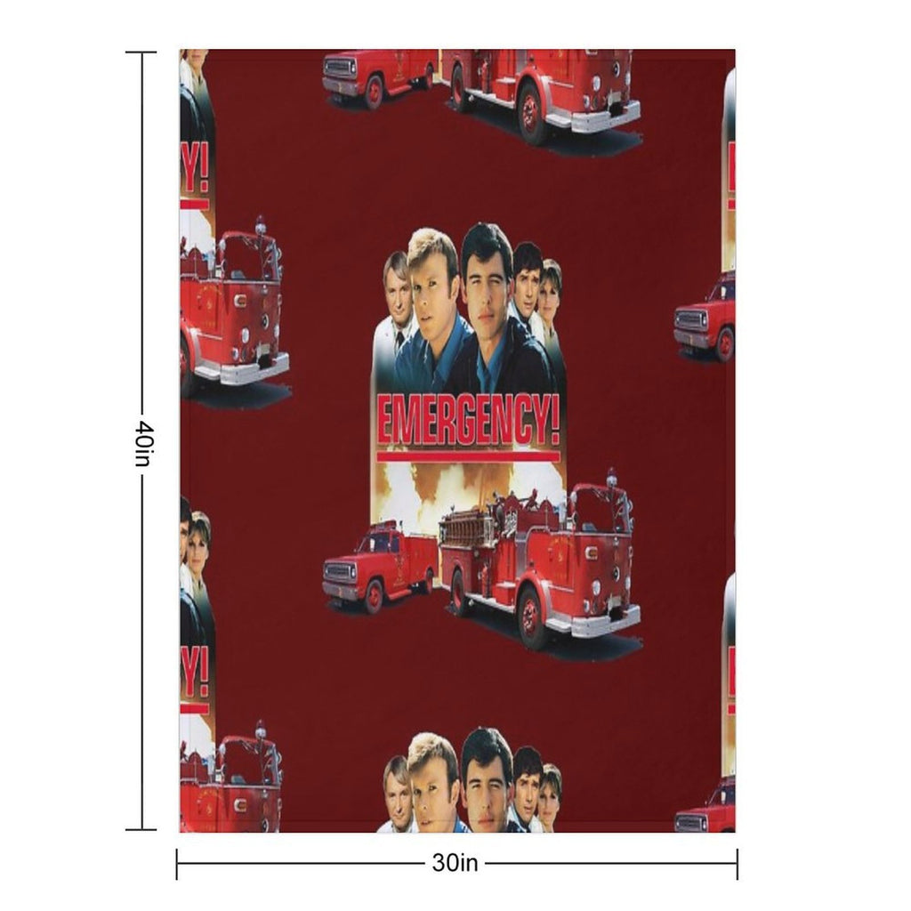 Retro Vintage 70s Medical Drama EMERGENCY! Tribute Quick-dry Throw Blanket