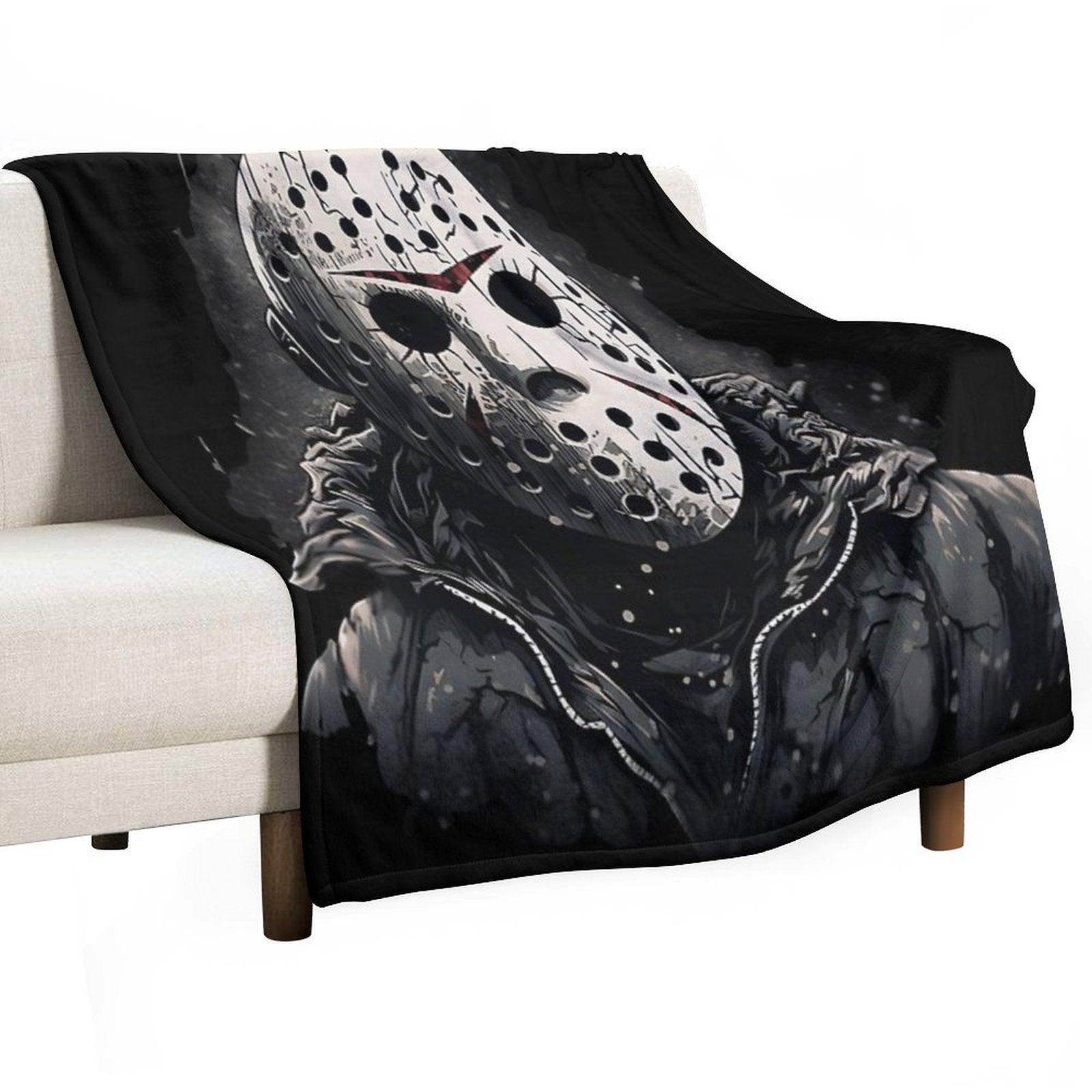 Jason Voorhees Inspired Comfort Throw Blanket