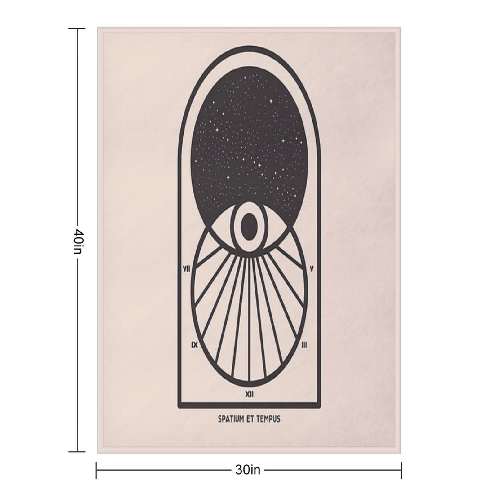 Space And Time Durable Throw Blanket