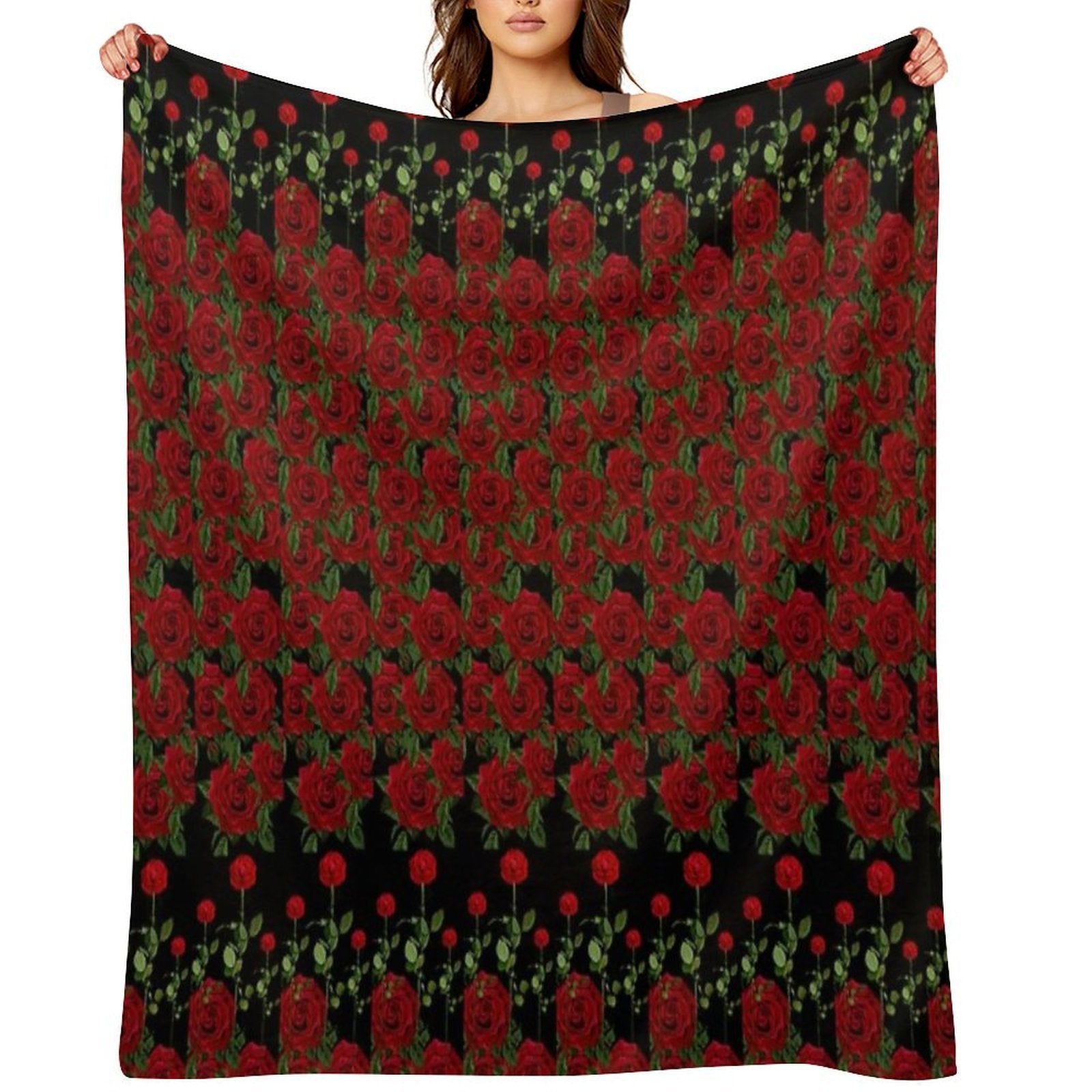 Rose Garden Lightweight Throw Blanket